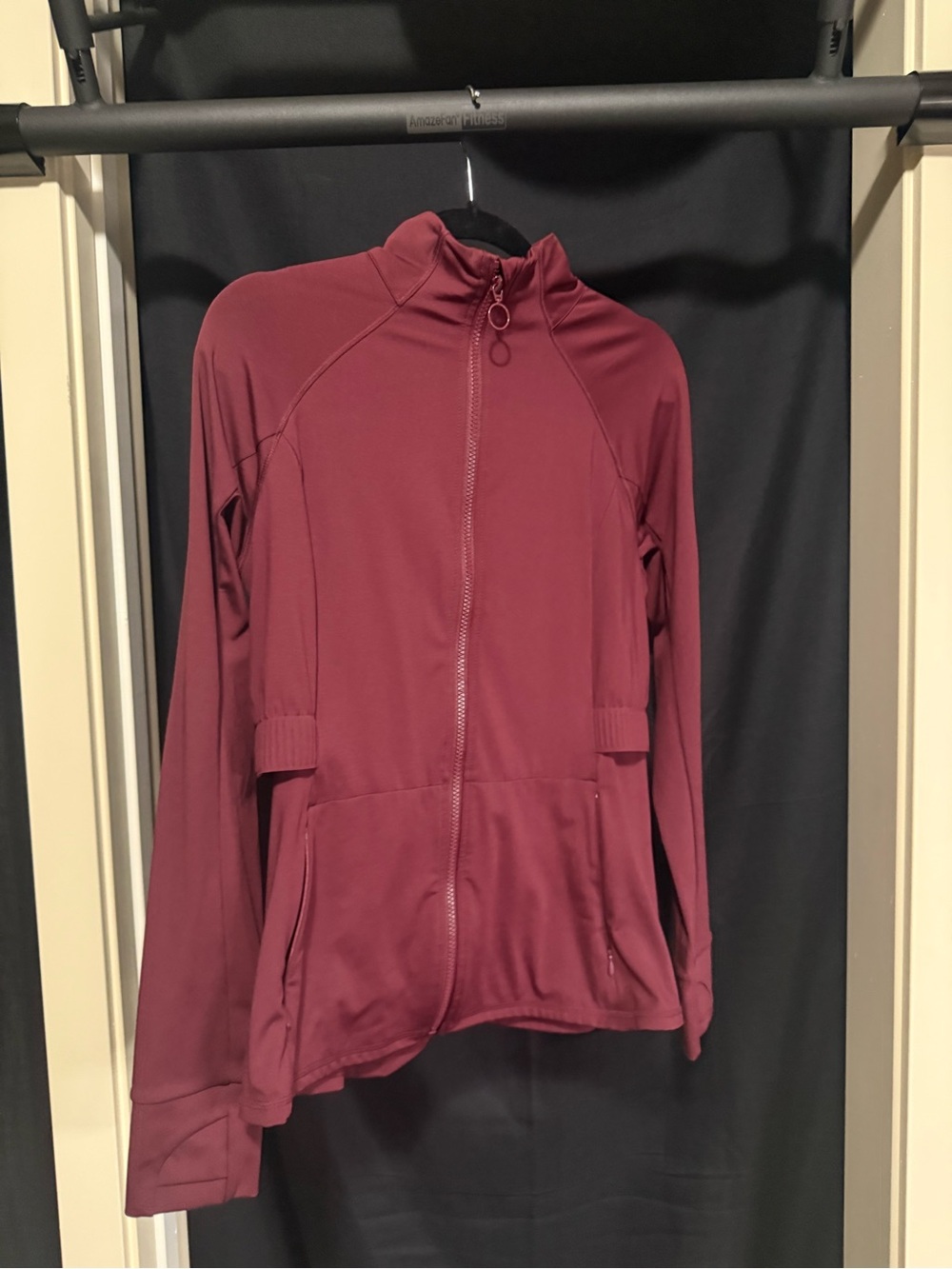 Fabletics Maroon Trinity Performance Jacket - Picture 6 of 7